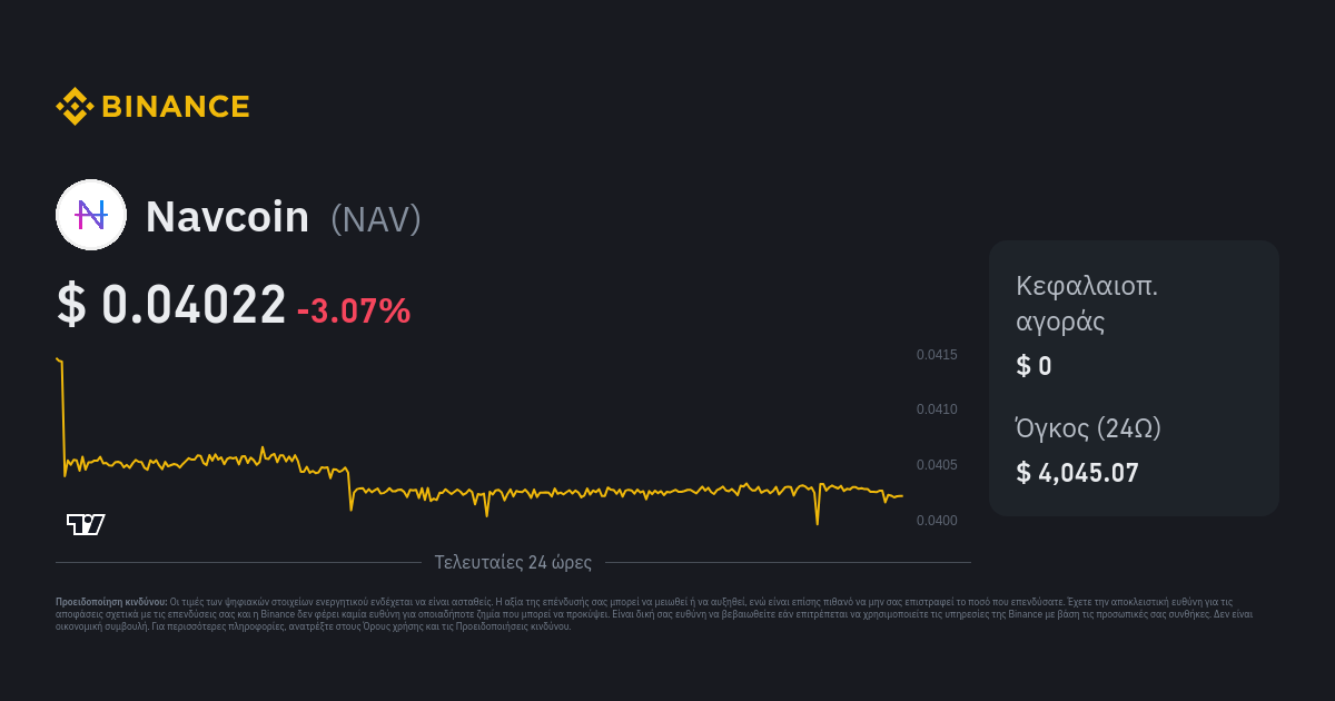 Navcoin price today, NAV to USD live price, marketcap and chart | CoinMarketCap