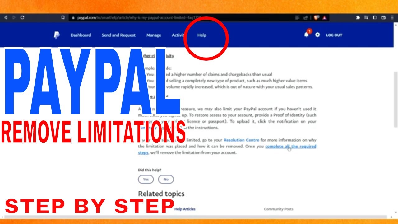 Resolve PayPal Account Limitations and Holds - PayPal Philippines