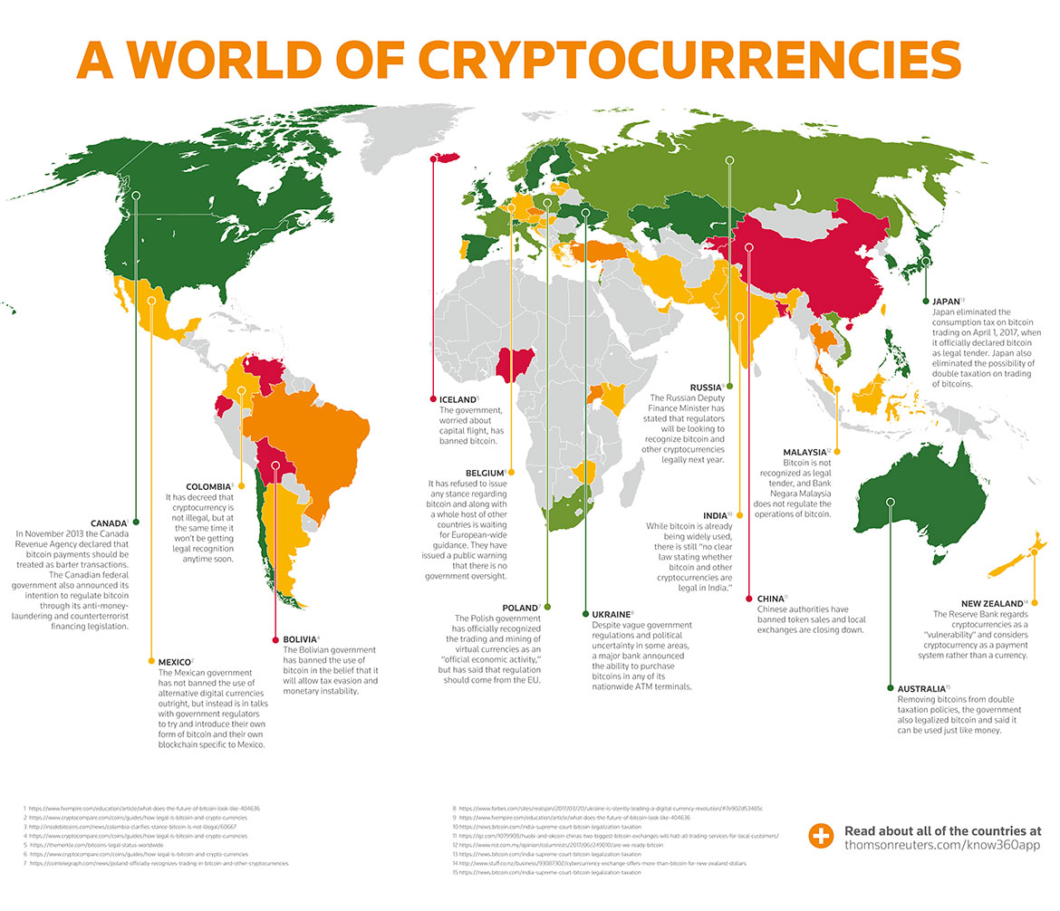 Which Countries and Regions Allow Cryptocurrency As Legal Tender? | CoinMarketCap