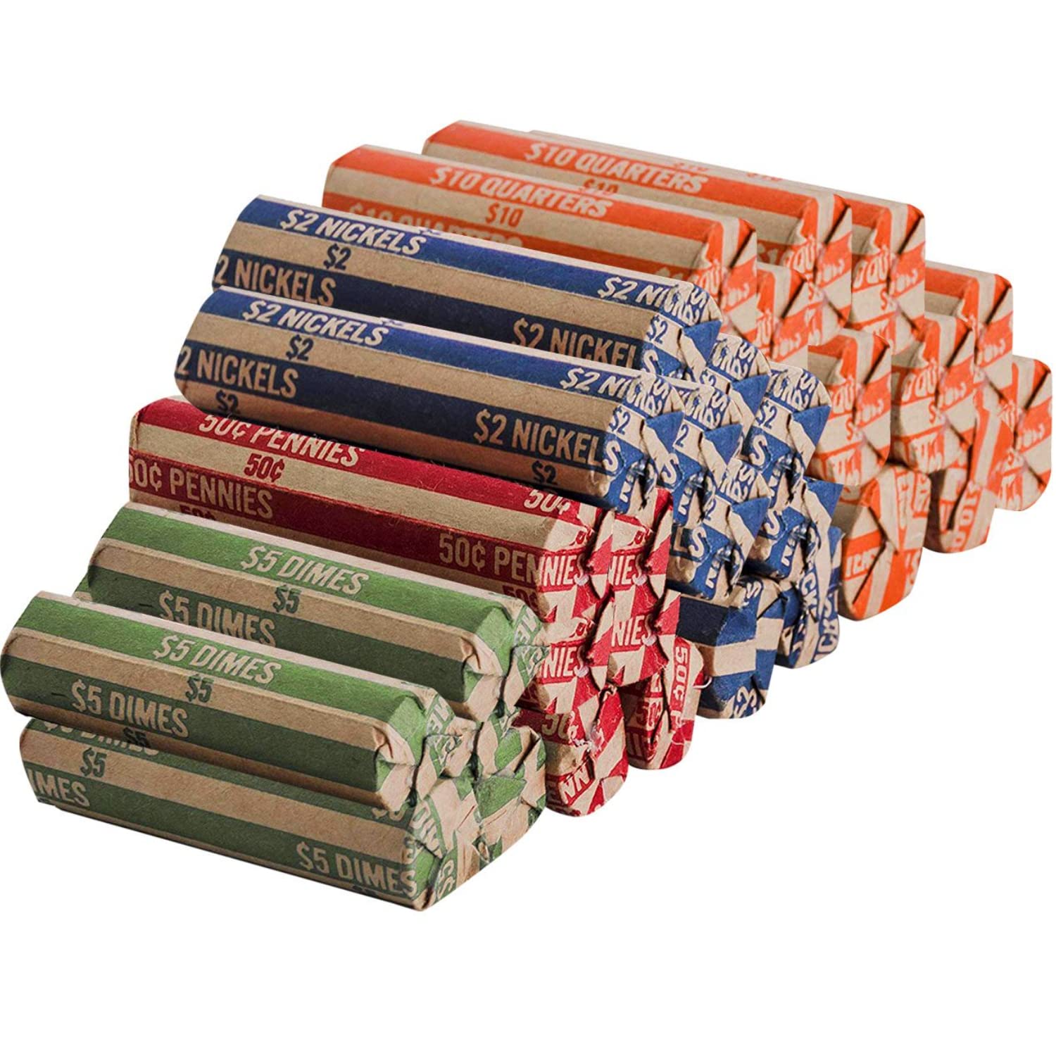 BAZIC Nickel Coin Wrappers (36/Pack) - Bazicstore