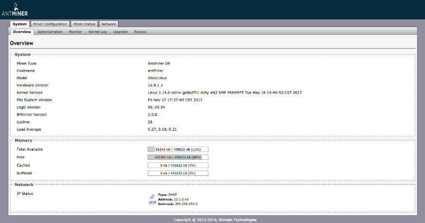 ANTMINER S9, S9I, S9J, S9D VNISH official firmware