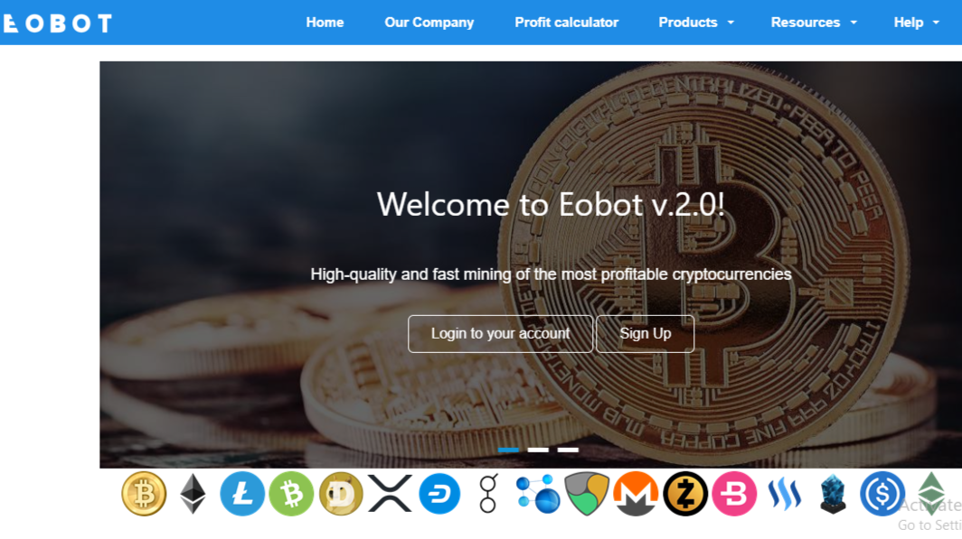 Eobot Cloud Mining No Deposit Necessary To Mine Coins - wall-spot