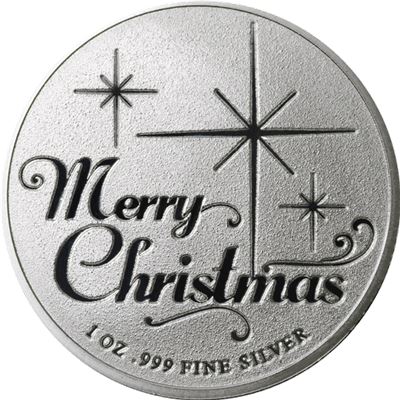 $2 Fine Silver Coin – Christmas Holiday Tree - Bullion Mart