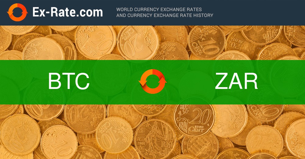 Bitcoin to South African Rand currency converter - BTC ZAR Money Exchange Rate