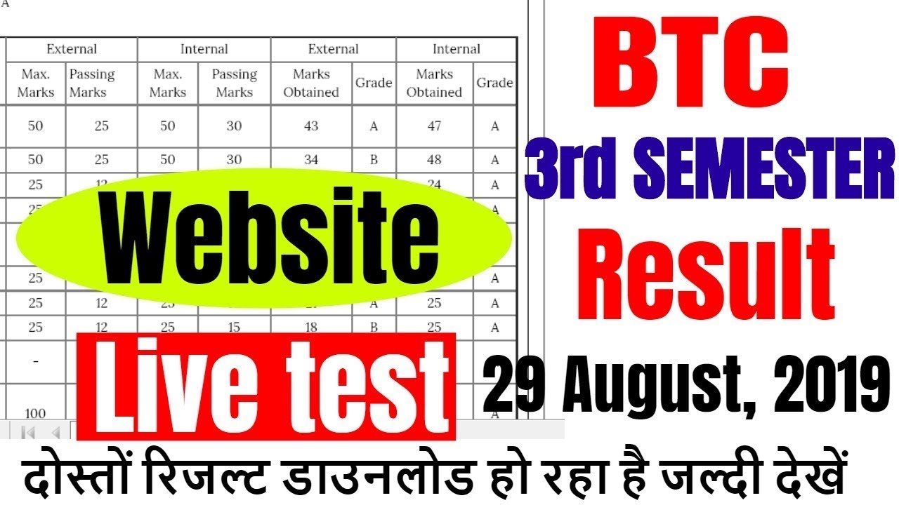 UP DElEd BTC 3rd Semester results declared, steps to check - India Today