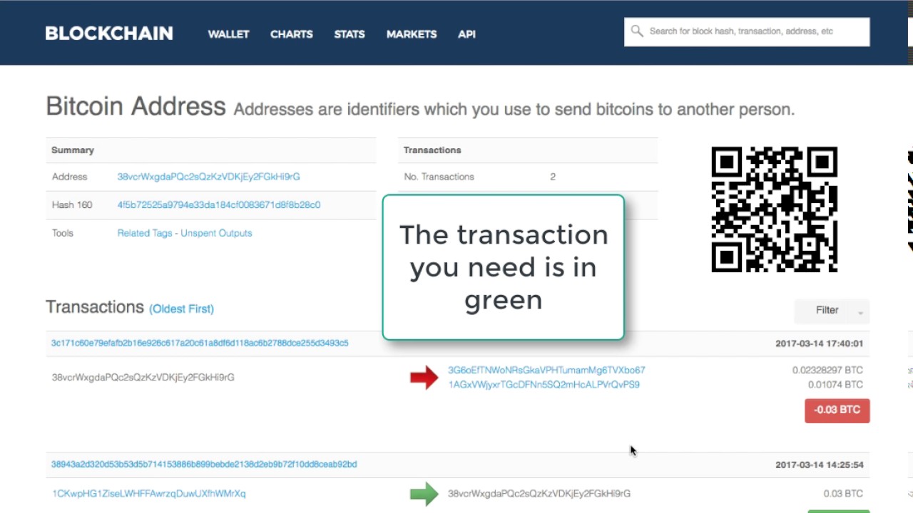 How to find a transaction ID/hash for a blockchain deposit or withdra.