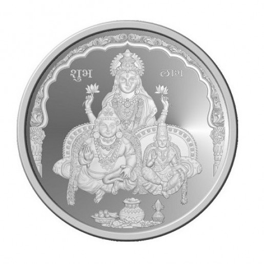 Buy Silver Laxmi Coin 25Gm Online P N Gadgil & Sons