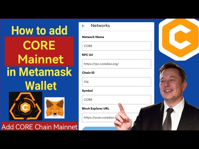Add CORE to MetaMask | bitcoinlog.fun