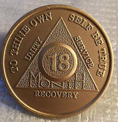 AA UK Month Sobriety Coins/Chips