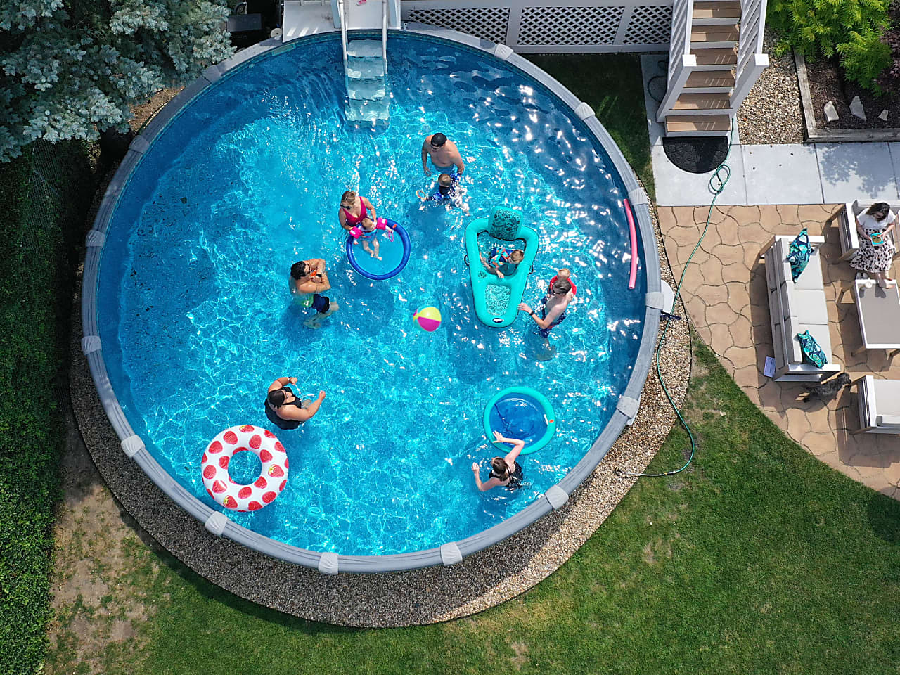 Viernow's exploding pool | Hidden pool, Above ground pool cover, Portable swimming pools