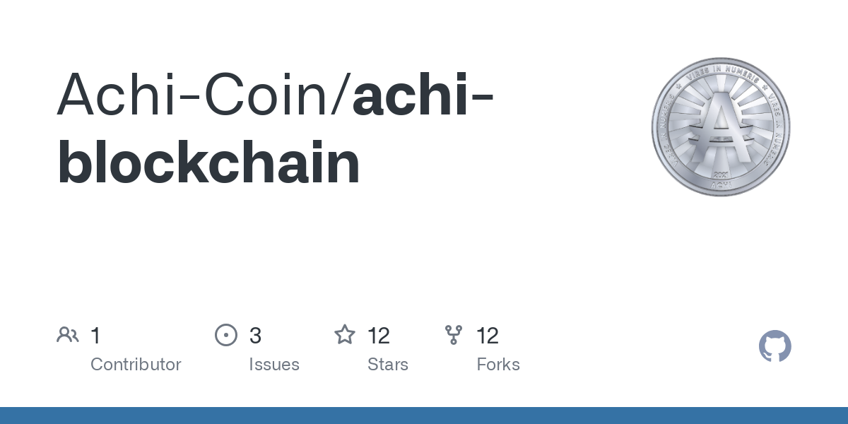 Achi (ACH) Blockchain Explorer | ALL THE BLOCKS (ATB)