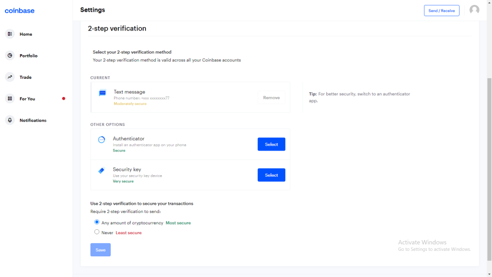 2 factor authentication on google - Storing crypto - Moralis Academy Forum