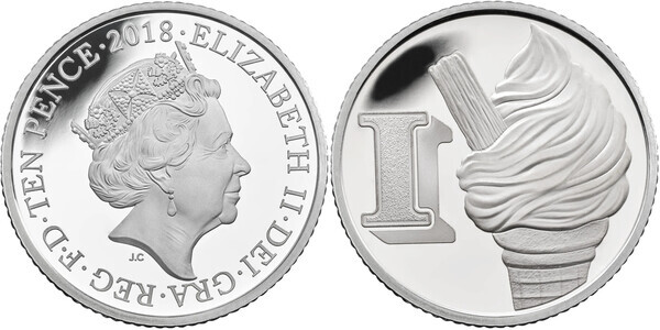 I Ice Cream A-Z 10p Circulated Coin | Copes Coins