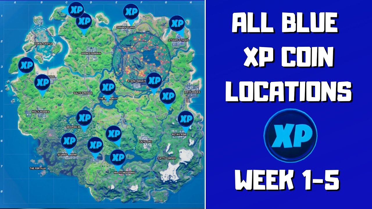 Where to find all the XP coins in Fortnite Chapter 2, season 5, week 14 - Dot Esports