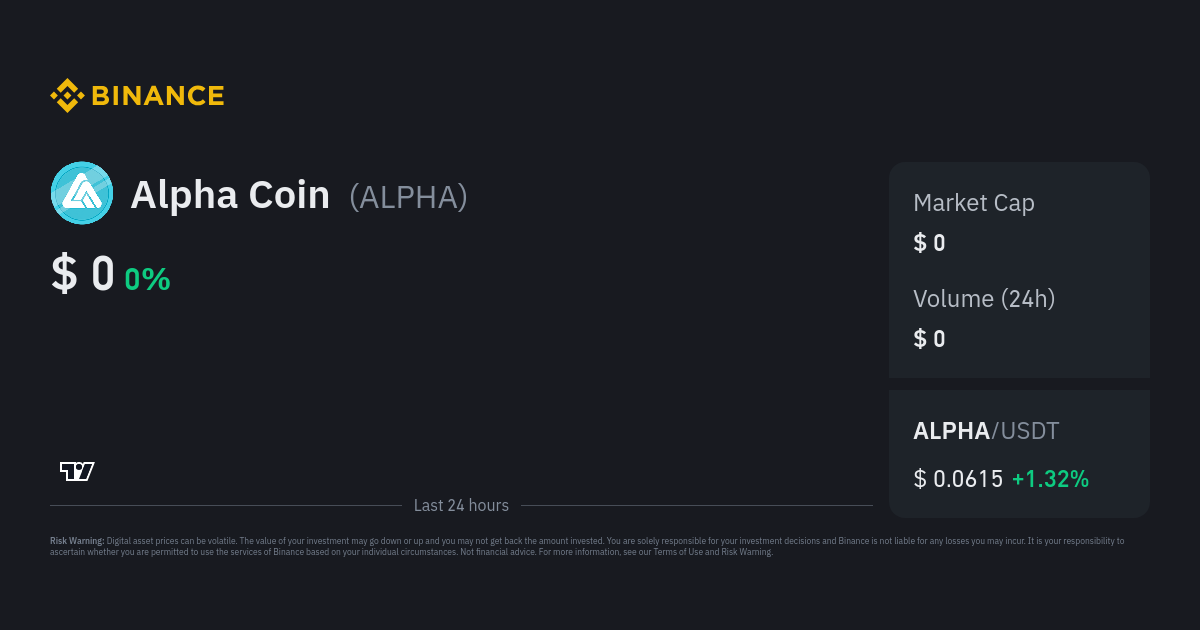 Alpha Coin Price Today US | APC to USD live, Charts, Market Cap, News - Sahi Coin