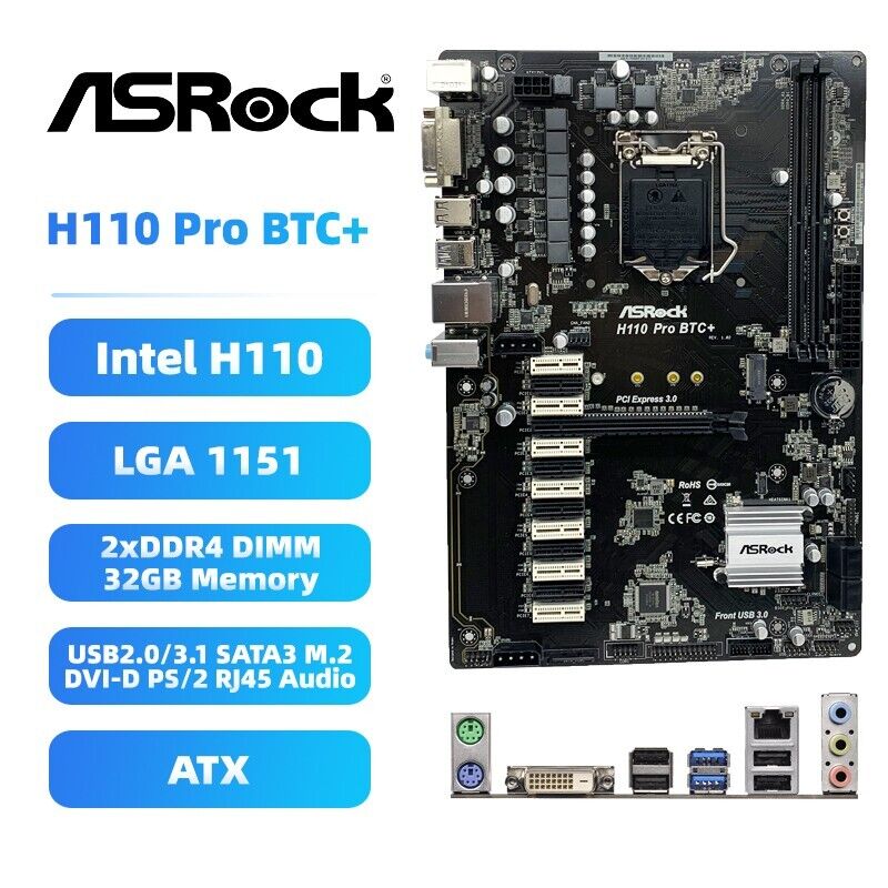 Motherboard specification ASRock H Pro BTC+