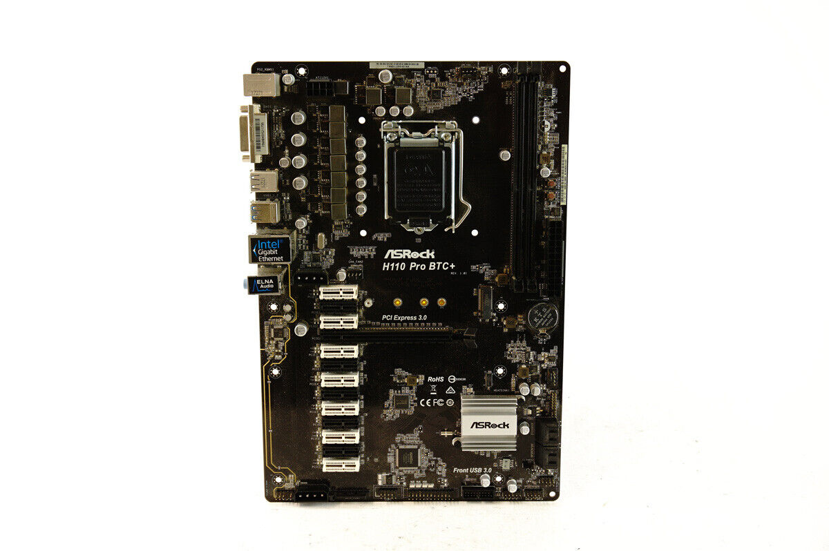 ASRock H Pro BTC+ Mining Motherboard with 13 PCI Express Slots – Thriftking Computer