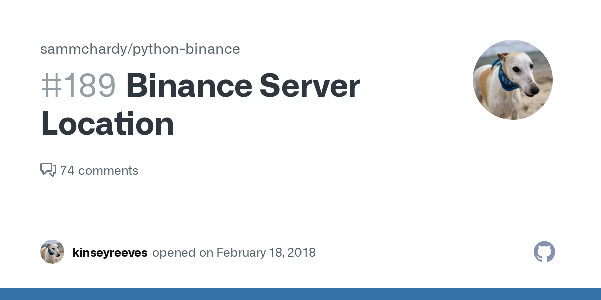 HTTP from unrestricted location - Spot/Margin API - Binance Developer Community