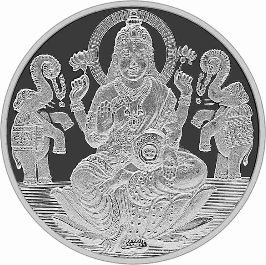 Silver Coin - Ganesh And Lakshmi - Hari Jewellers