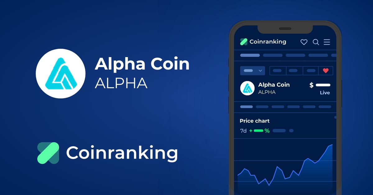 Alpha (ALPHA) live coin price, charts, markets & liquidity