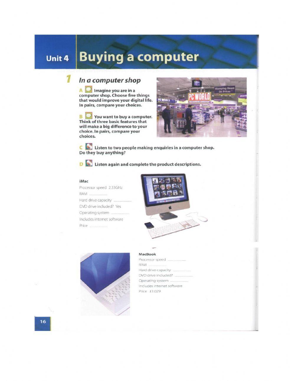 Computer buying project – LINDBLOM CS