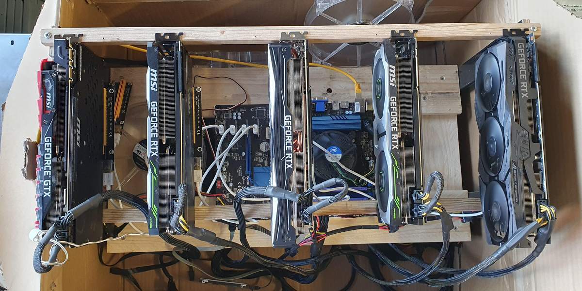 8 GPU Open Mining Rig Frame (fans not included) for Mining Bitcoin - Extremepc Online Store