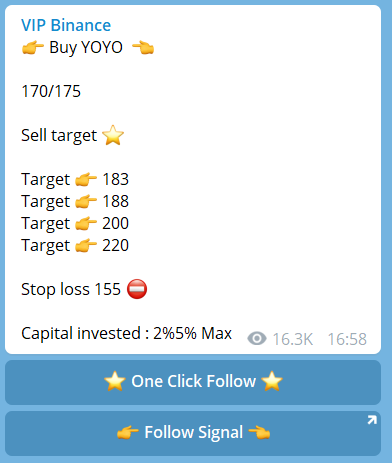 Binance Spot Signals Telegram needed? Join our Premium Crypto Signals