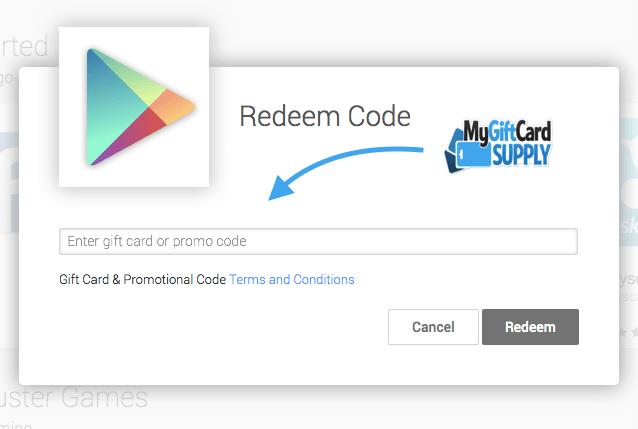 Redeem a Google Play gift card, gift code, or promotional code - Google Play Help