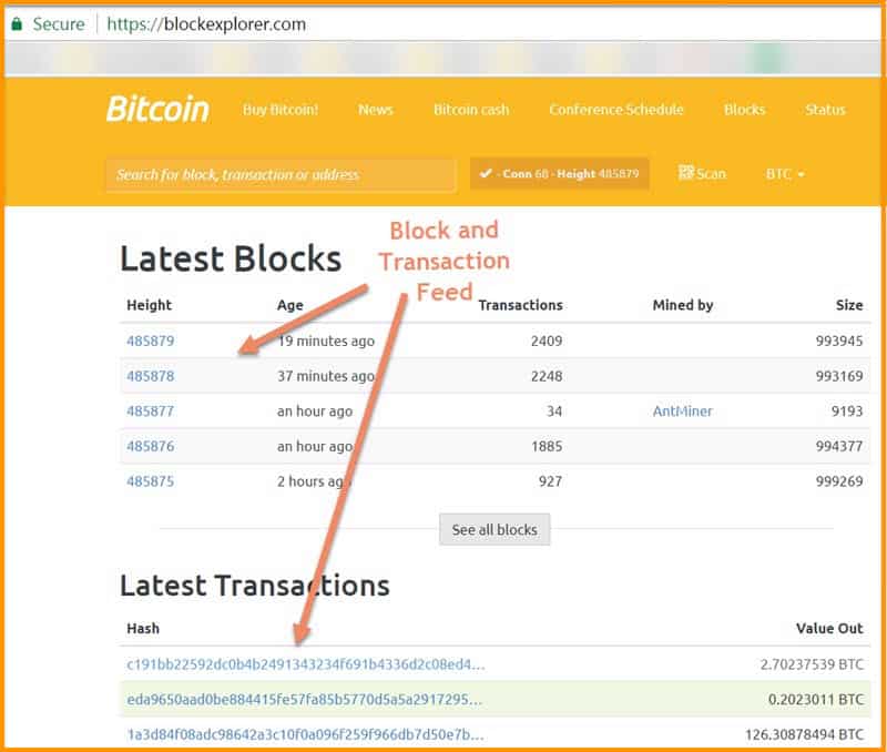 Blockchain explorer — check transaction hash & track other cryptocurrency information