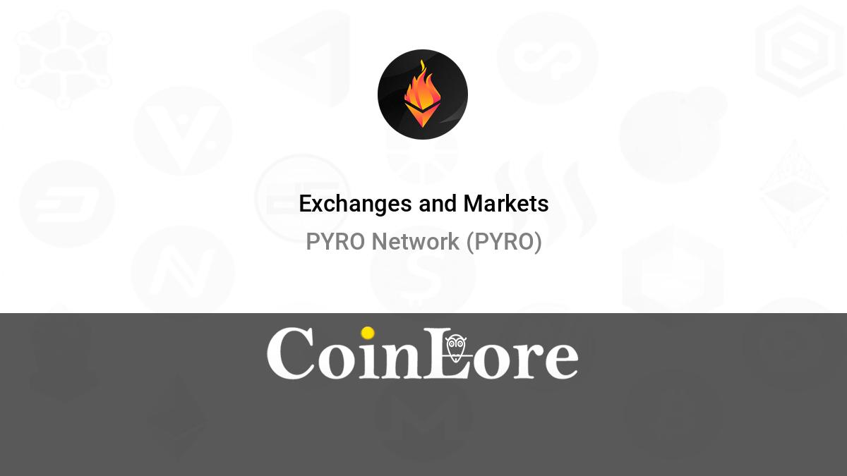 Convert 1 PYRO to USD (PYRO Network to US Dollar) - BitScreener