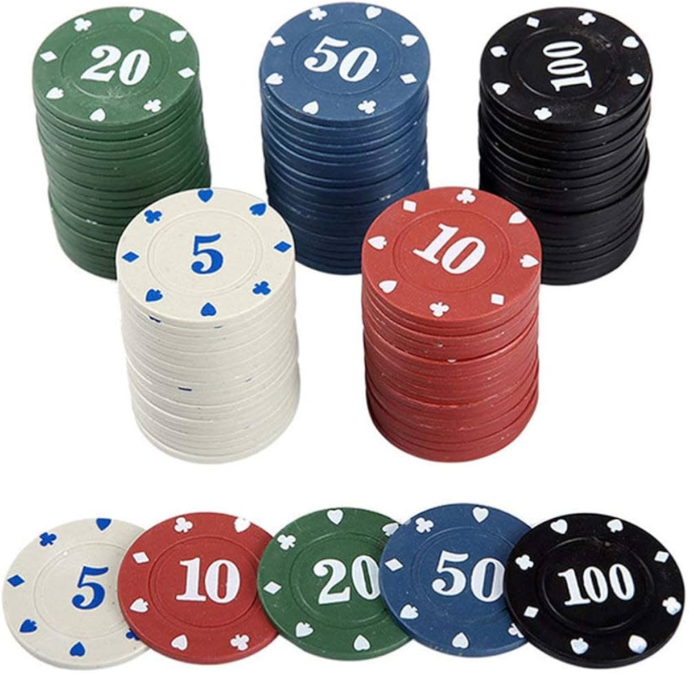 Standard Poker Chip Values or Denominations