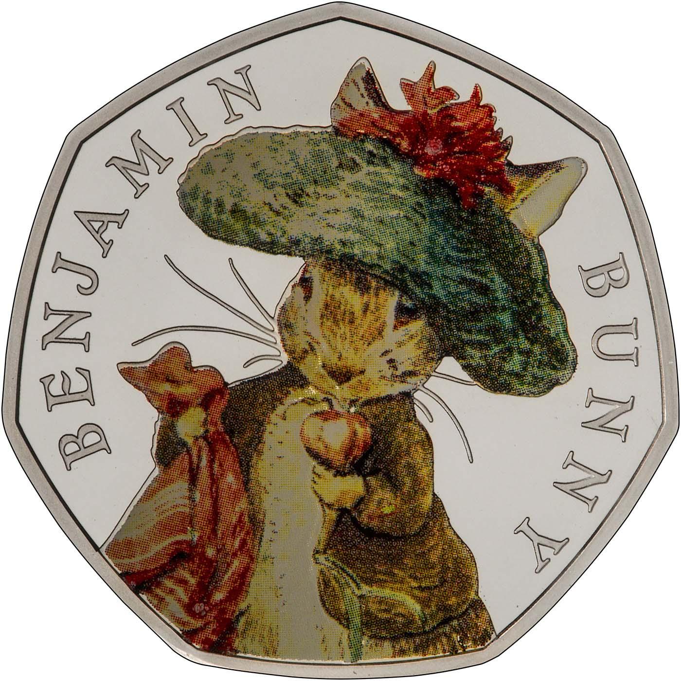 Beatrix Potter Benjamin Bunny 50p [Uncirculated]