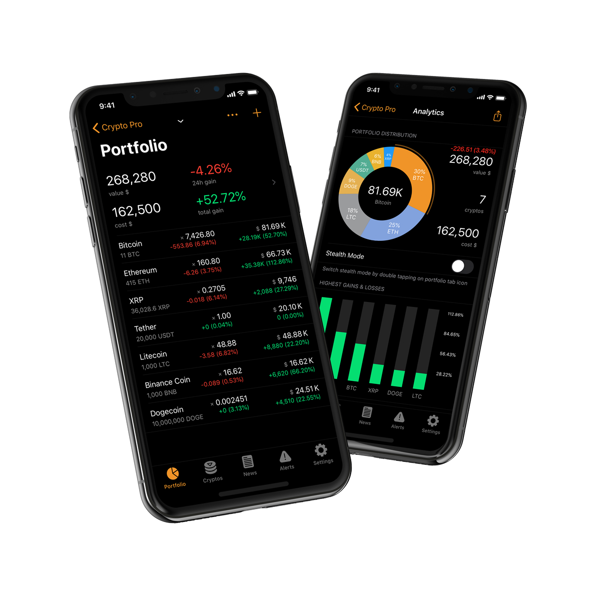 Cryptocurrency Portfolio Tracker App - Crypto Pro