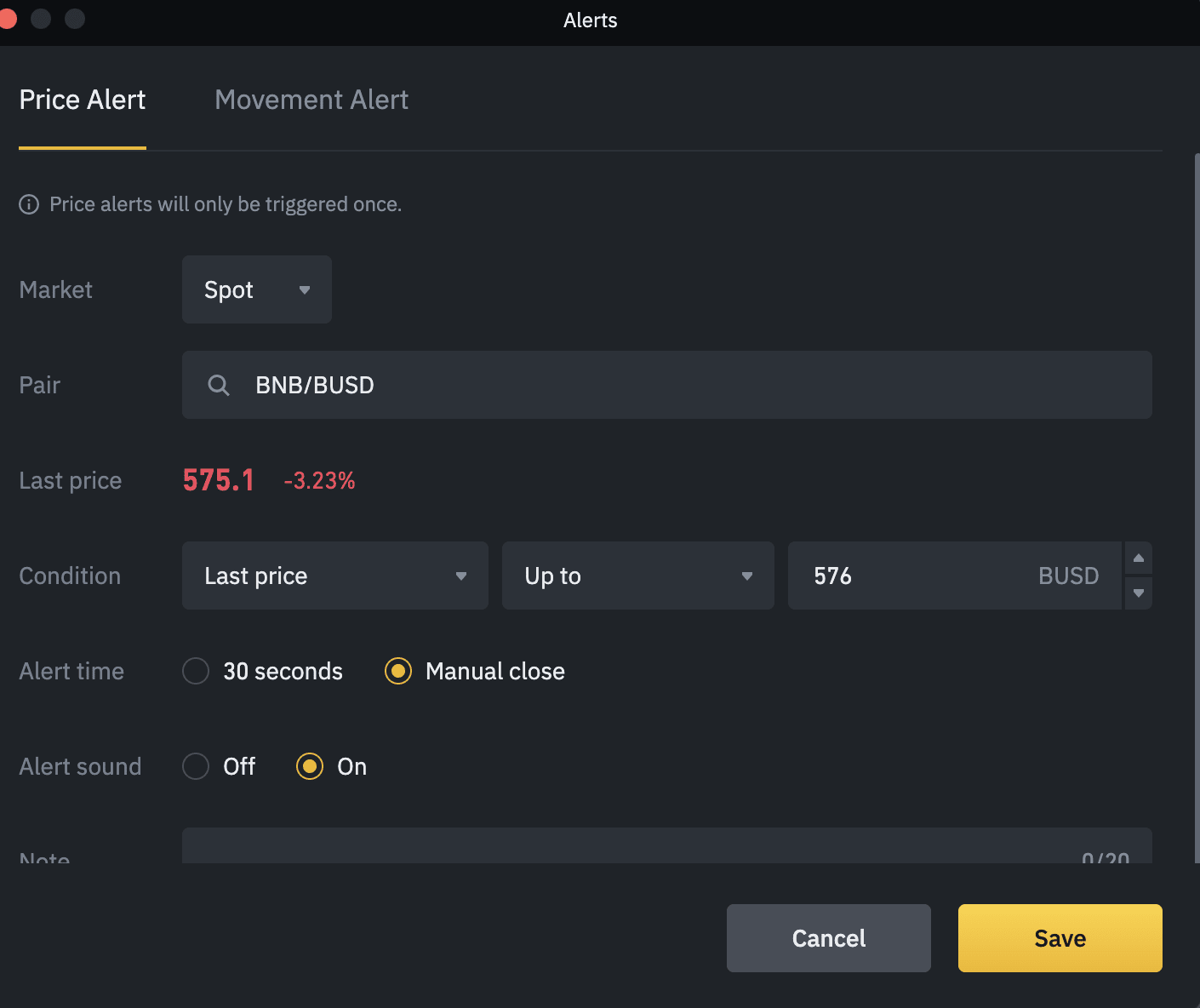 Screenshot of Binance - Welcome