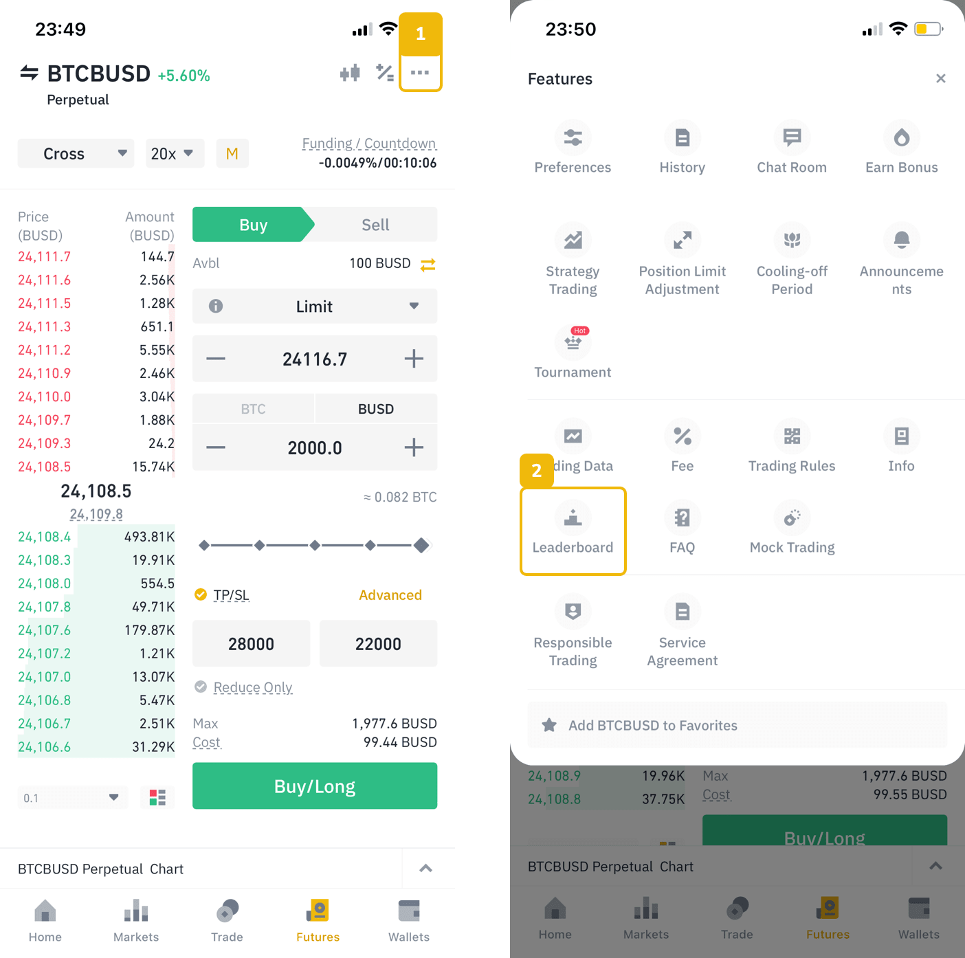 BUSD trading pairs list and exchanges