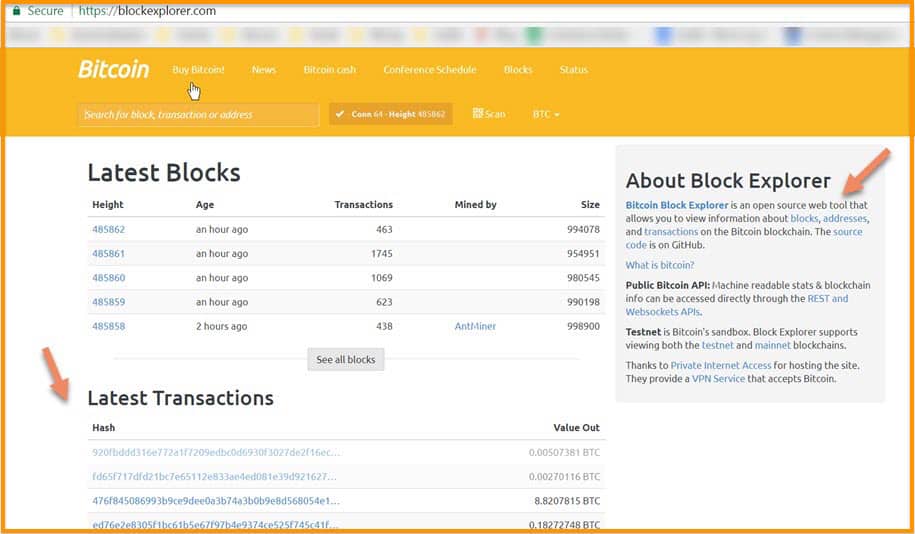 Bitcoin Blockchain Explorer: find any bitcoin transaction with BTCScan