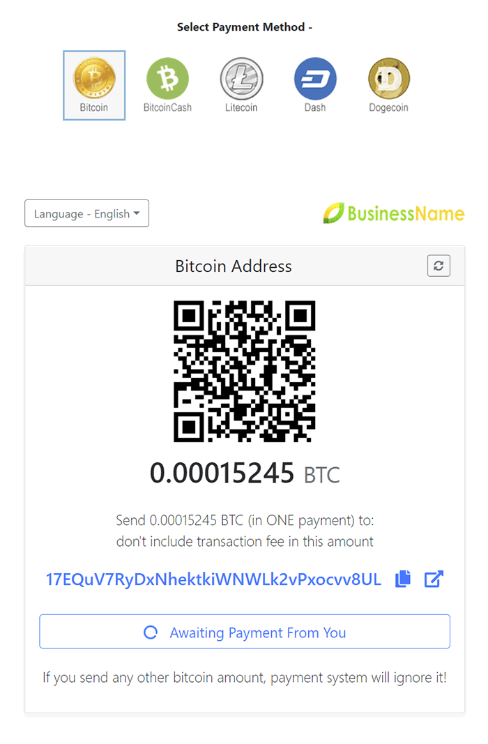 (PHP) Blockchain Bitcoin Payments (Blockchain API)