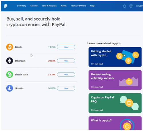 Using PayPal as a payment method within your external Crypto wallet | PayPal US