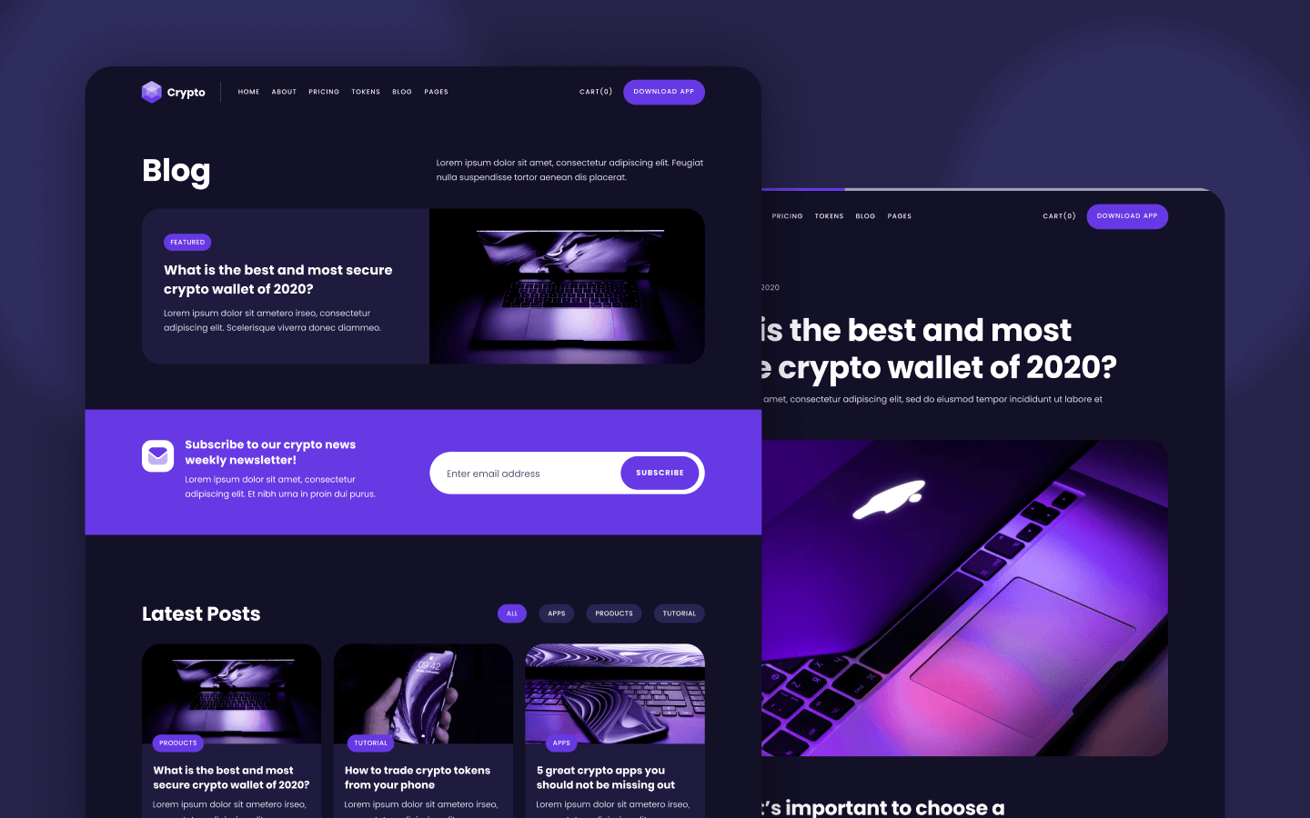 Crypto Website template (Free)| Proxima | Figma Community