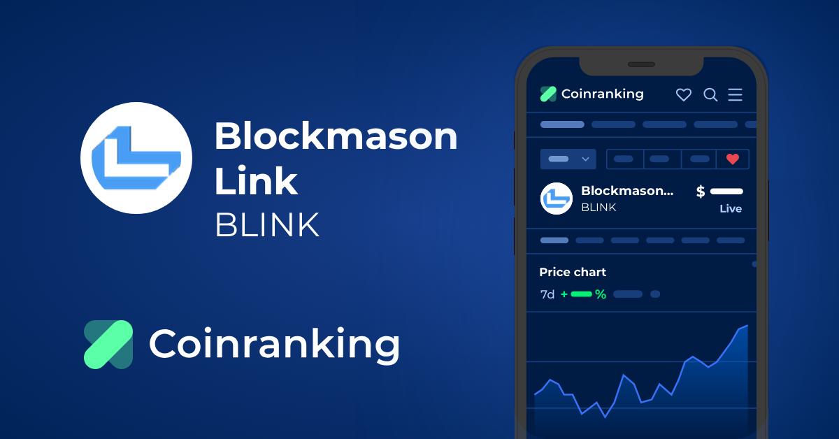 Convert 1 BLINK to USD - BlockMason Link Token price in USD | CoinCodex