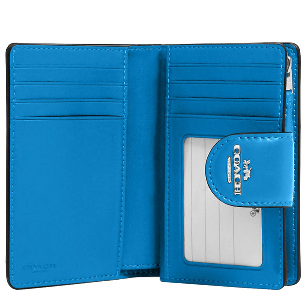 Coach Medium Corner Zip Wallet in Deep Turquoise – bitcoinlog.fun