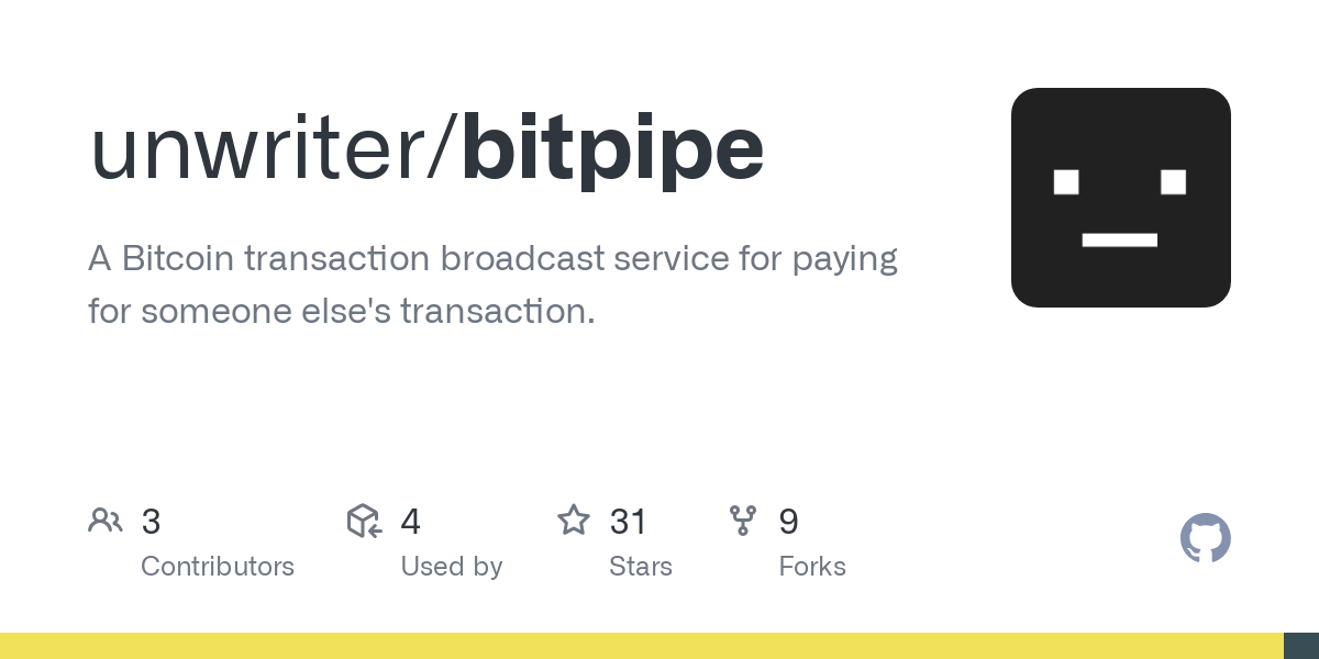 Broadcast bitcoin transaction