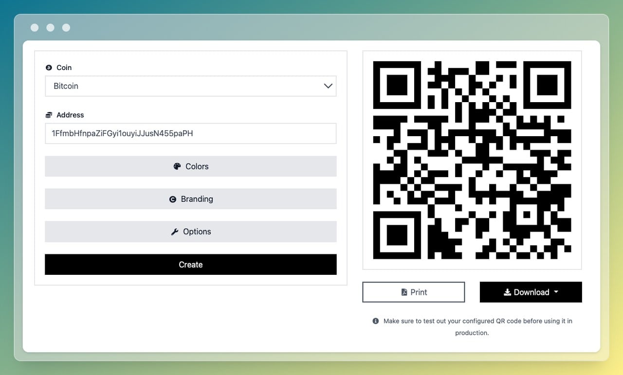 Bitcoin QR Code Generator - bitcoinlog.fun