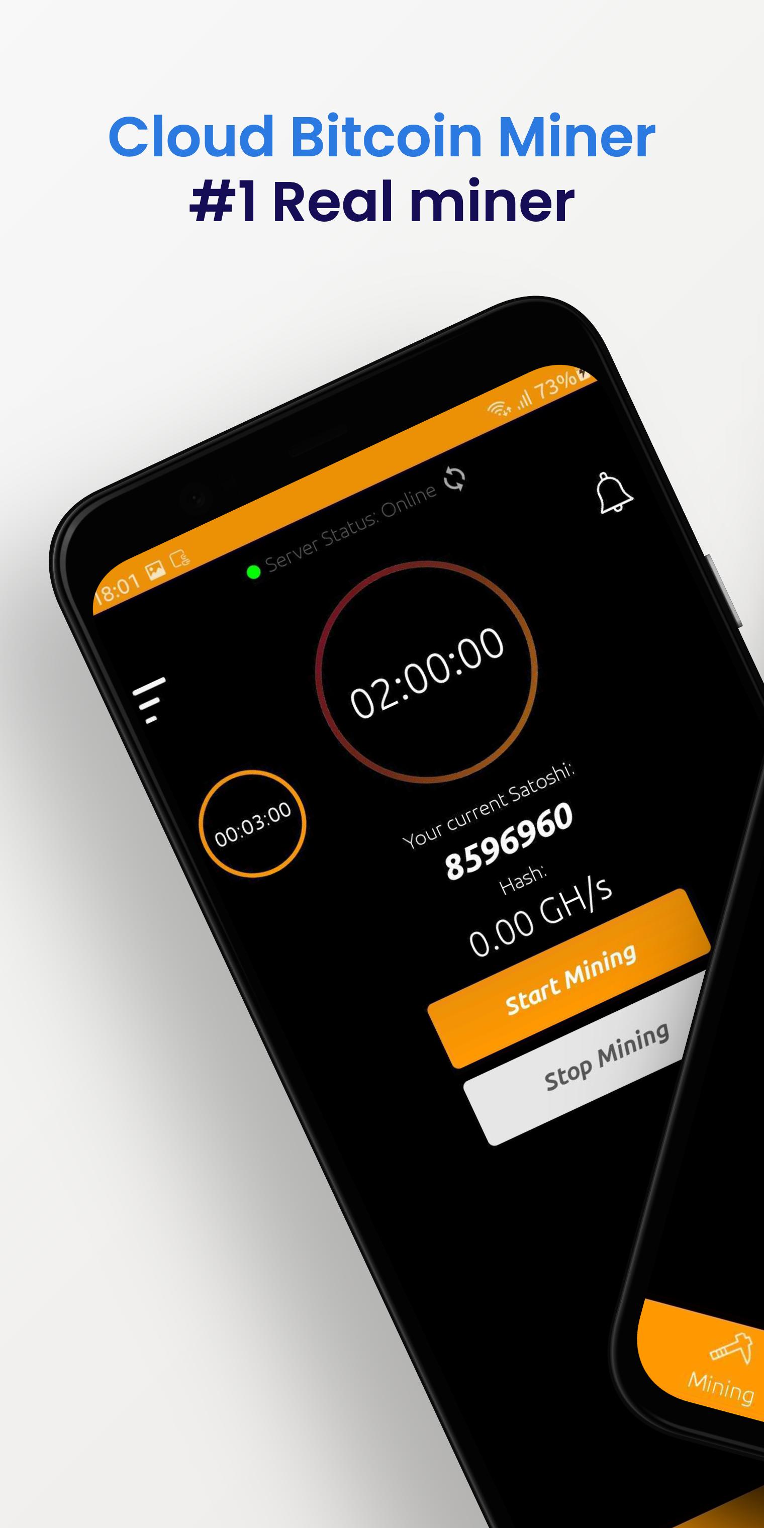 Cloud Bitcoin Miner Remote BTC Earnings for Android - Download