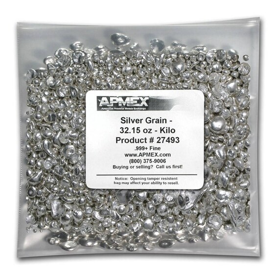 1 Kilo Fine Silver Grains - Bullion Mart