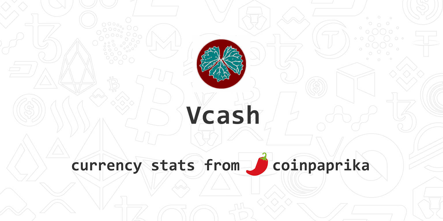 Vcash price - XVC to USD price chart & market cap | CoinBrain