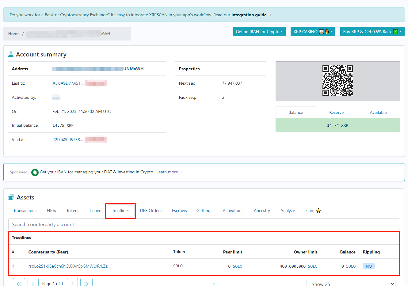 XRP Wallet | Ledger