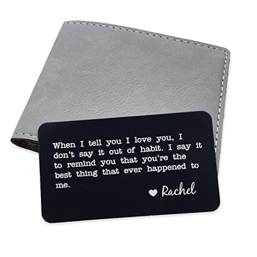 Personalized wallet card, Custom wallet card, Wallet card insert, Pers | RCH Gifts