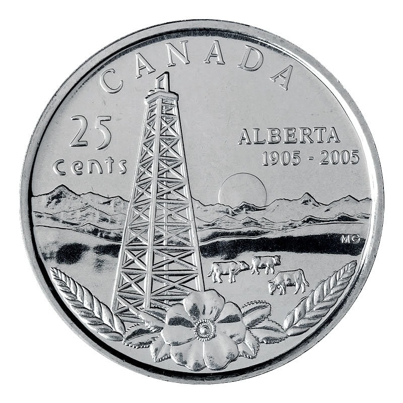 $5 Alberta Centennial - Pure Silver Coin