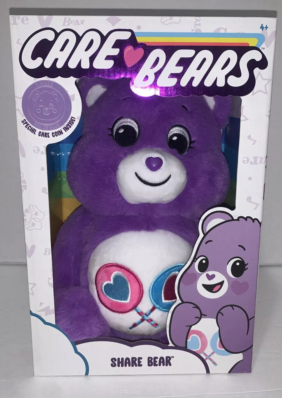 Silver coin Care Bear